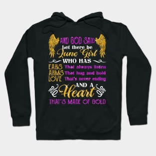 Awesome June Girl T shirt Gift Birthday Hoodie